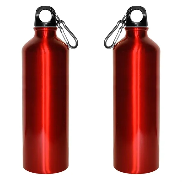 28 oz. aluminum water bottle with twist-off, finger-loop black cap and... from ASI 68507 The Magnet Group / Perfect Line