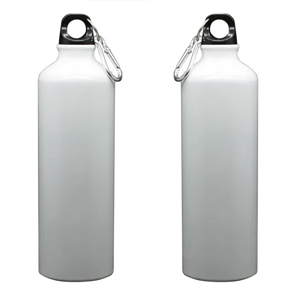 28 oz. aluminum water bottle with twist-off, finger-loop black cap and... from ASI 68507 The Magnet Group / Perfect Line