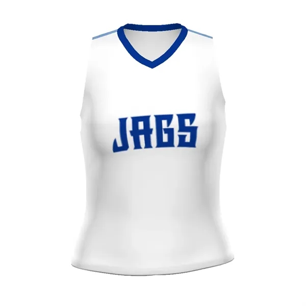 Ladies' Sublimated Cheer Shell. Heavyweight 88% polyester/12% spandex.... from ASI 37461 Augusta Sportswear / Holloway Sportswear