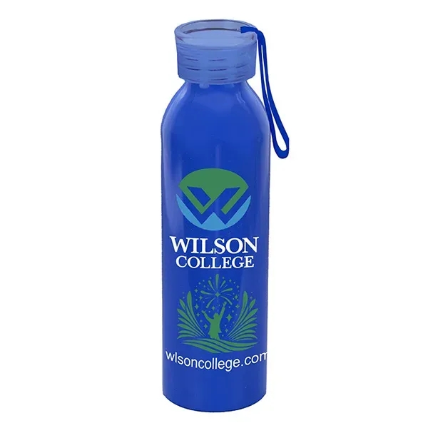 Our recycled aluminum water bottle has a screw-on, spill resistant, translucent... from ASI 62660 Innovation Line