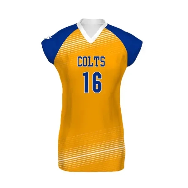 Ladies' Cap Sleeve Volleyball Jersey. 84% polyester/16% spandex knit.... from ASI 37461 Augusta Sportswear