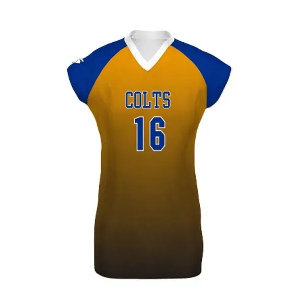Ladies' Cap Sleeve Volleyball Jersey. 84% polyester/16% spandex knit.... from ASI 37461 Augusta Sportswear