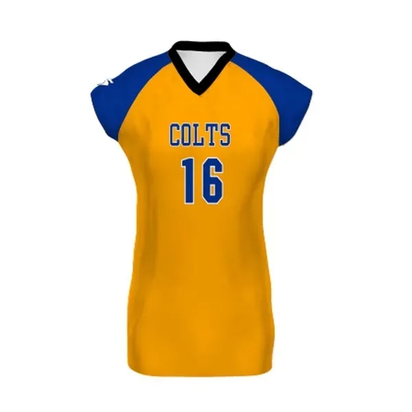 Ladies' Cap Sleeve Volleyball Jersey. 84% polyester/16% spandex knit.... from ASI 37461 Augusta Sportswear