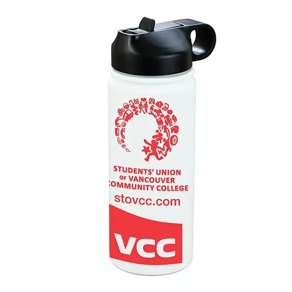 A powder-coated stainless steel design, double-wall insulation, and a convenient straw... from ASI 62660 Innovation Line