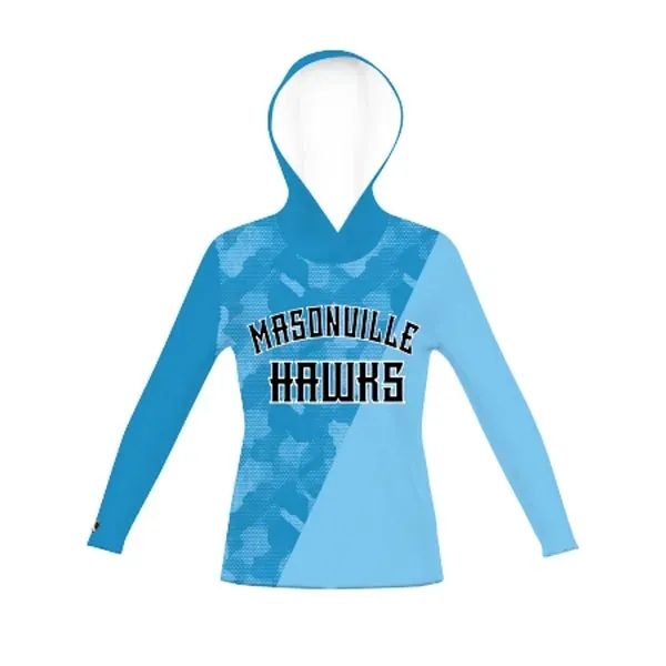 Ladies' Sublimated Long Sleeve Hoodie. Dry-Excel™ 100% polyester wicking knit.... from ASI 37461 Augusta Sportswear / Holloway Sportswear