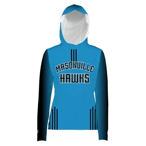 Ladies' Sublimated Long Sleeve Hoodie. Dry-Excel™ 100% polyester wicking knit.... from ASI 37461 Augusta Sportswear / Holloway Sportswear