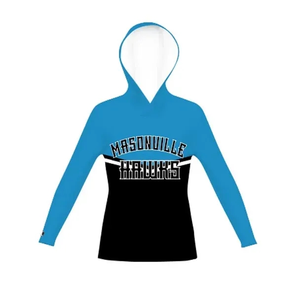 Ladies' Sublimated Long Sleeve Hoodie. Dry-Excel™ 100% polyester wicking knit.... from ASI 37461 Augusta Sportswear / Holloway Sportswear