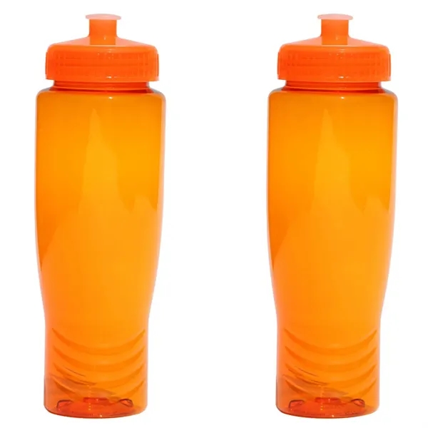 28 oz. translucent plastic bottle with push-pull twist-on cap, wide mouth... from ASI 68507 The Magnet Group / Perfect Line