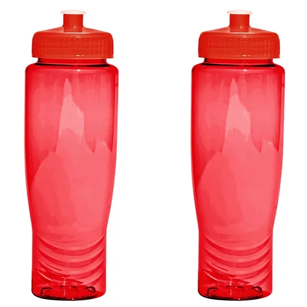 28 oz. translucent plastic bottle with push-pull twist-on cap, wide mouth... from ASI 68507 The Magnet Group / Perfect Line