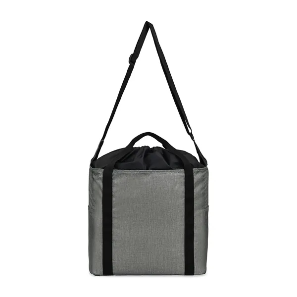 Recycled cinch tote bag with reversible zipper, 16.,25" handles and 50"... from ASI 56070 Gemline / Gemline® RuMe Brandsuite