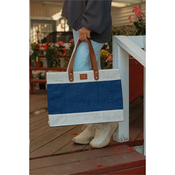 KEEPME® jute Market Tote bag with handles.... from ASI 56070 Gemline / Gemline®