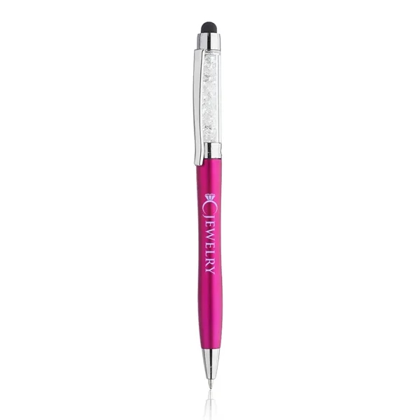 2-in-1 twist-action pen with black-ink ballpoint pen and stylus tip, available... from ASI 39552 BEL Promo