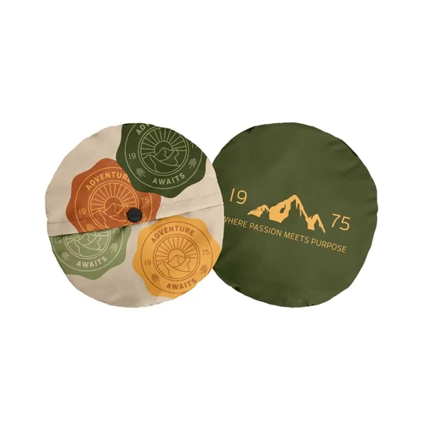 Full-color Packable Bucket Hat with Printing on Both Sides. Adjustable Cords... from ASI 45657 Pop! Promos