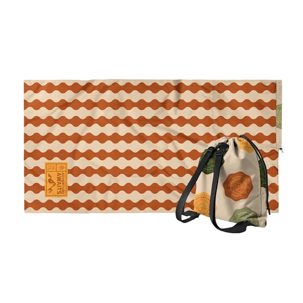 One-Sided Full-Color Printed Towel with White Back and Attached Full-Color Backpack.... from ASI 45657 Pop! Promos