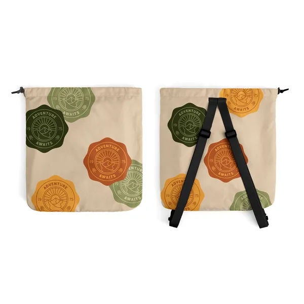 One-Sided Full-Color Printed Towel with White Back and Attached Full-Color Backpack.... from ASI 45657 Pop! Promos