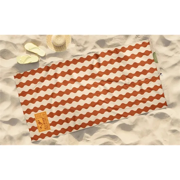 One-Sided Full-Color Printed Towel with White Back and Attached Full-Color Backpack.... from ASI 45657 Pop! Promos