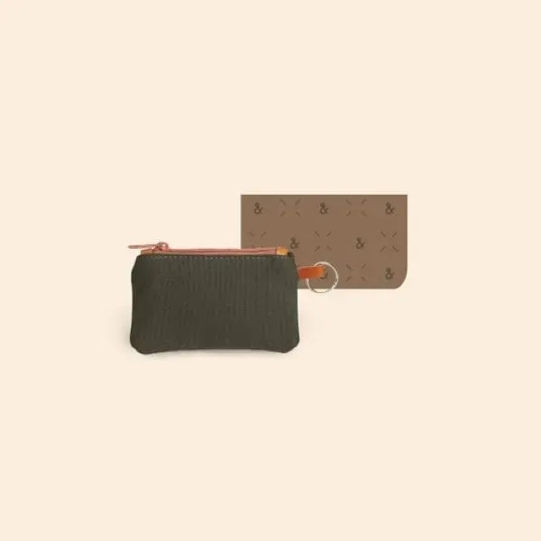 Coin pouch with heavyweight canvas exterior and smooth pull nylon zipper... from ASI 74710 Numo / City Cut & Sew