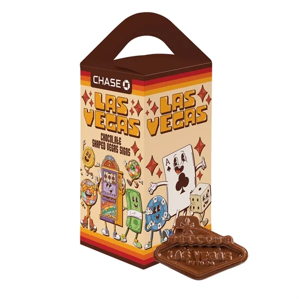 Las Vegas Souvenir Tote Box... from ASI 44900 NC Custom (CI/Lanco) / Chocolate Inn