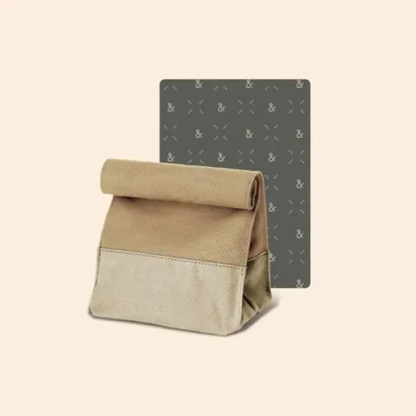Lunch bag that features a heavyweight canvas exterior and metal snap... from ASI 74710 Numo / City Cut & Sew