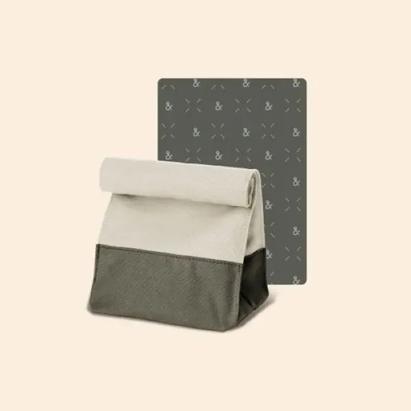 Lunch bag that features a heavyweight canvas exterior and metal snap... from ASI 74710 Numo / City Cut & Sew
