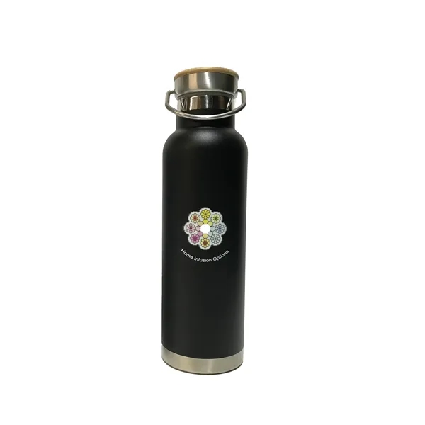 20 oz. Stainless Steel Dbl Wall Bottle w/Bamboo Lid, vacuum insulated,... from ASI 79933 Prorose Inc / An Arch Promo Group Division