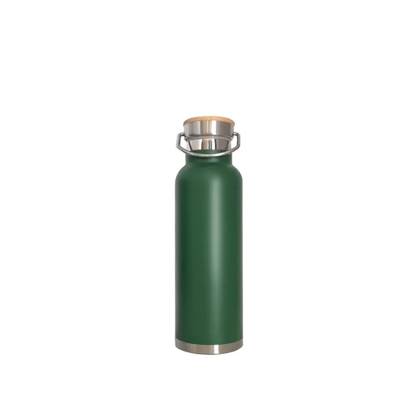20 oz. Stainless Steel Dbl Wall Bottle w/Bamboo Lid, vacuum insulated,... from ASI 79933 Prorose Inc / An Arch Promo Group Division