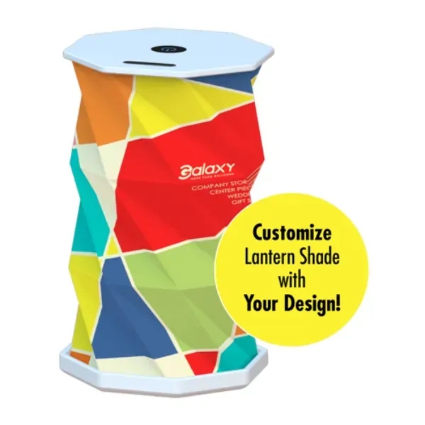 Fully custom, rechargeable popup lantern... from ASI 55675 Galaxy Balloons Inc