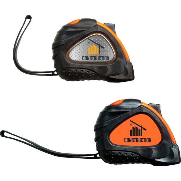 16' tape measure with wrist strap, belt clip and bright orange... from ASI 61966 HPG / Beacon Promotions
