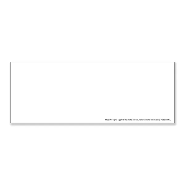 3.5"H x 8"W digitally imprinted rectangular shaped magnetic sign with 30... from ASI 54040 Fey Promo / Magna-Tel by Fey