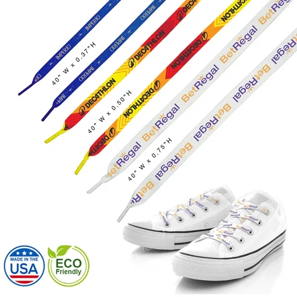 40" Eco-Friendly Custom Shoelaces... from ASI 31517 Admart Products / Admart Line