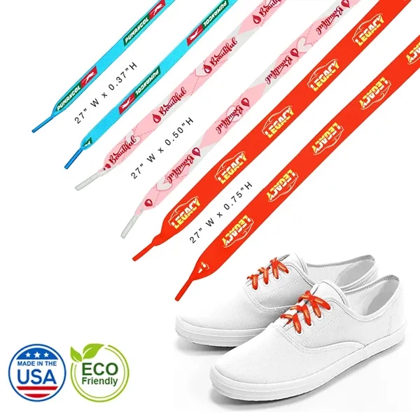 27" Eco-Friendly Custom Shoelaces... from ASI 31517 Admart Products / Admart Line