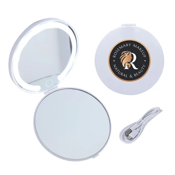 Rechargeable Dual Pocket Mirrors with 2 Light Modes... from ASI 36730 Ariel Premium Supply Inc