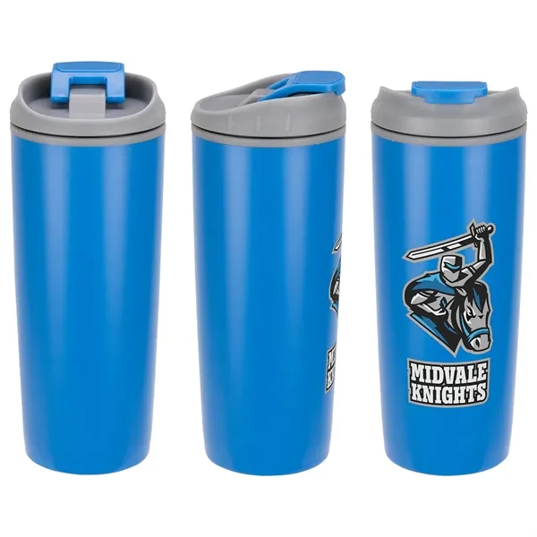 17 oz Stainless Steel/Polypropylene Tumbler with Flip Top Lid... from ASI 36730 Ariel Premium Supply Inc