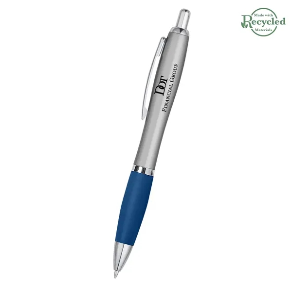 Ballpoint pen with plunger action and rubberized grip.... from ASI 61125 Hit Promotional Products / Hit®