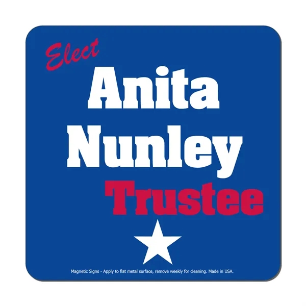 5"H x 5"W square shaped magnetic sign with round corners, 30... from ASI 54040 Fey Promo / Magna-Tel by Fey