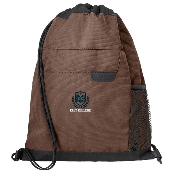 15.25" x 17" drawstring bag with side mesh pocket.... from ASI 39552 BEL Promo