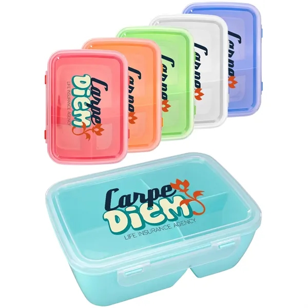 To-go lunch container with divisions and clip top.... from ASI 39552 BEL Promo