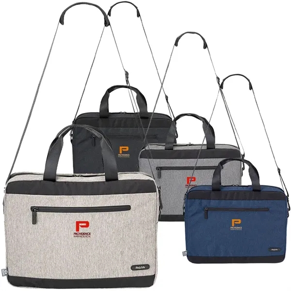 16" laptop briefcase bag with front zippered pocket and back webbing.... from ASI 39552 BEL Promo