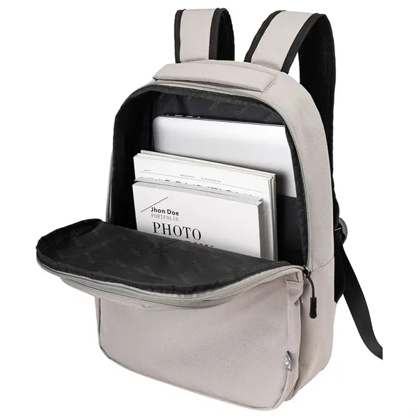 Recycled heather backpack with 13.5" laptop sleeve and two organizer pockets.... from ASI 39552 BEL Promo