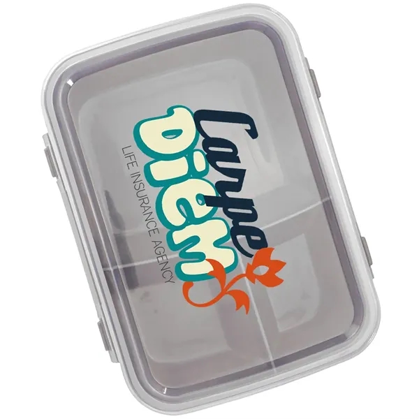 To-go lunch container with divisions and clip top.... from ASI 39552 BEL Promo
