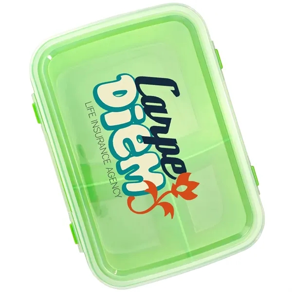 To-go lunch container with divisions and clip top.... from ASI 39552 BEL Promo