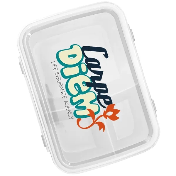 To-go lunch container with divisions and clip top.... from ASI 39552 BEL Promo