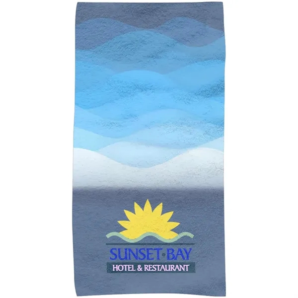 30" x 60" full color beach towel with plush front.... from ASI 39552 BEL Promo