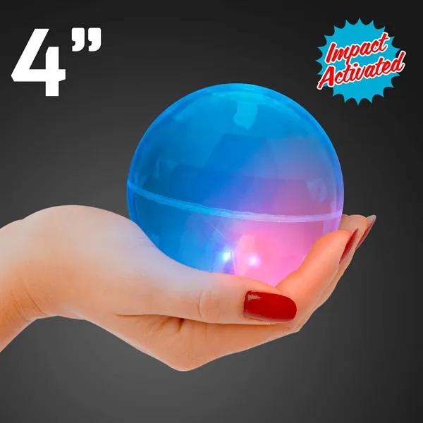 Blank or imprinted. Light weight, air filled blue LED Toy Balls.... from ASI 34194 ALightPromos / Alight Promotional Products