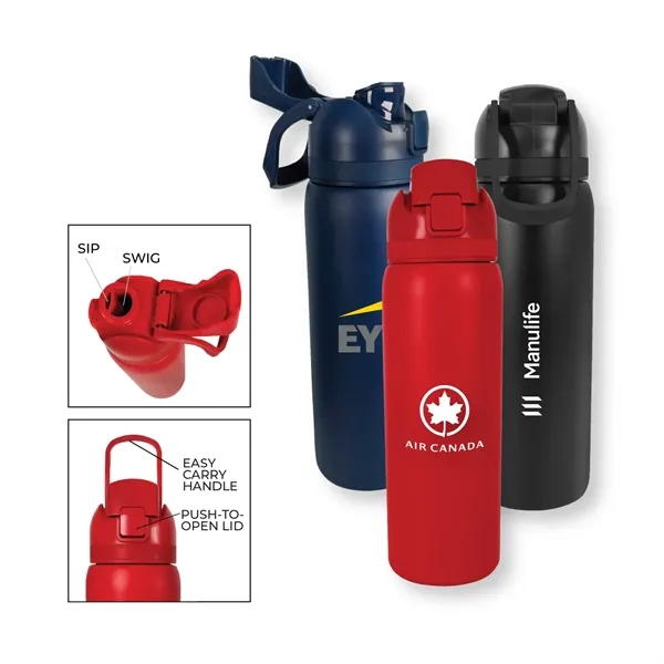 Double Wall Insulation. Durable Construction: 304 stainless steel interior. Two Ways... from ASI 63698 Justin Case®