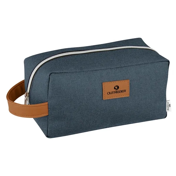 600 denier polyester heather toiletry bag with a zippered compartment and... from ASI 61125 Hit Promotional Products / Hit®