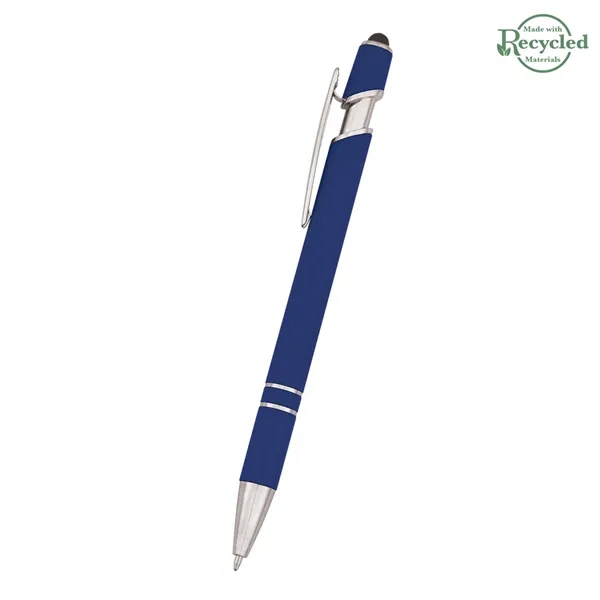 Roslin pen measuring 5 1/2" with a plunger-action mechanism and stylus... from ASI 61125 Hit Promotional Products / Hit®