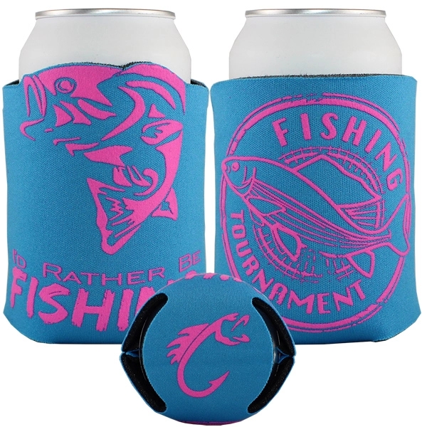 Beverage holder with theme design on front.... from ASI 35745 American Zebra Line/AZL / The American Zebra Line