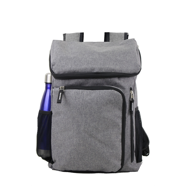 5" x 10.5" x 17" polyester laptop backpack with wide mouth... from ASI 37980 Bagworld