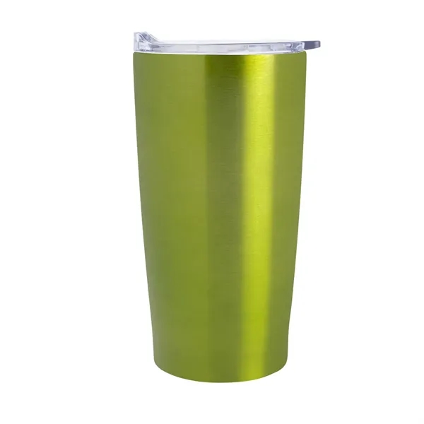 20 ounce stainless steel tumbler with double-wall construction, snap-on and spill-resistant... from ASI 61125 Hit Promotional Products / Hit®